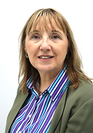 Elaine Clafferty, Board Member at Glasgow Kelvin College, formal portrait in business attire